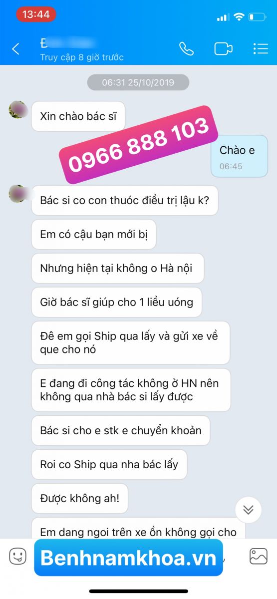 Phản hồi chữa bệnh lậu uy tín -29-12